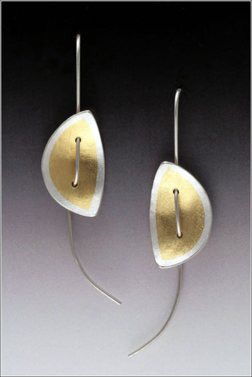 MB-E199k Earrings Autumn Leaves at Hunter Wolff Gallery